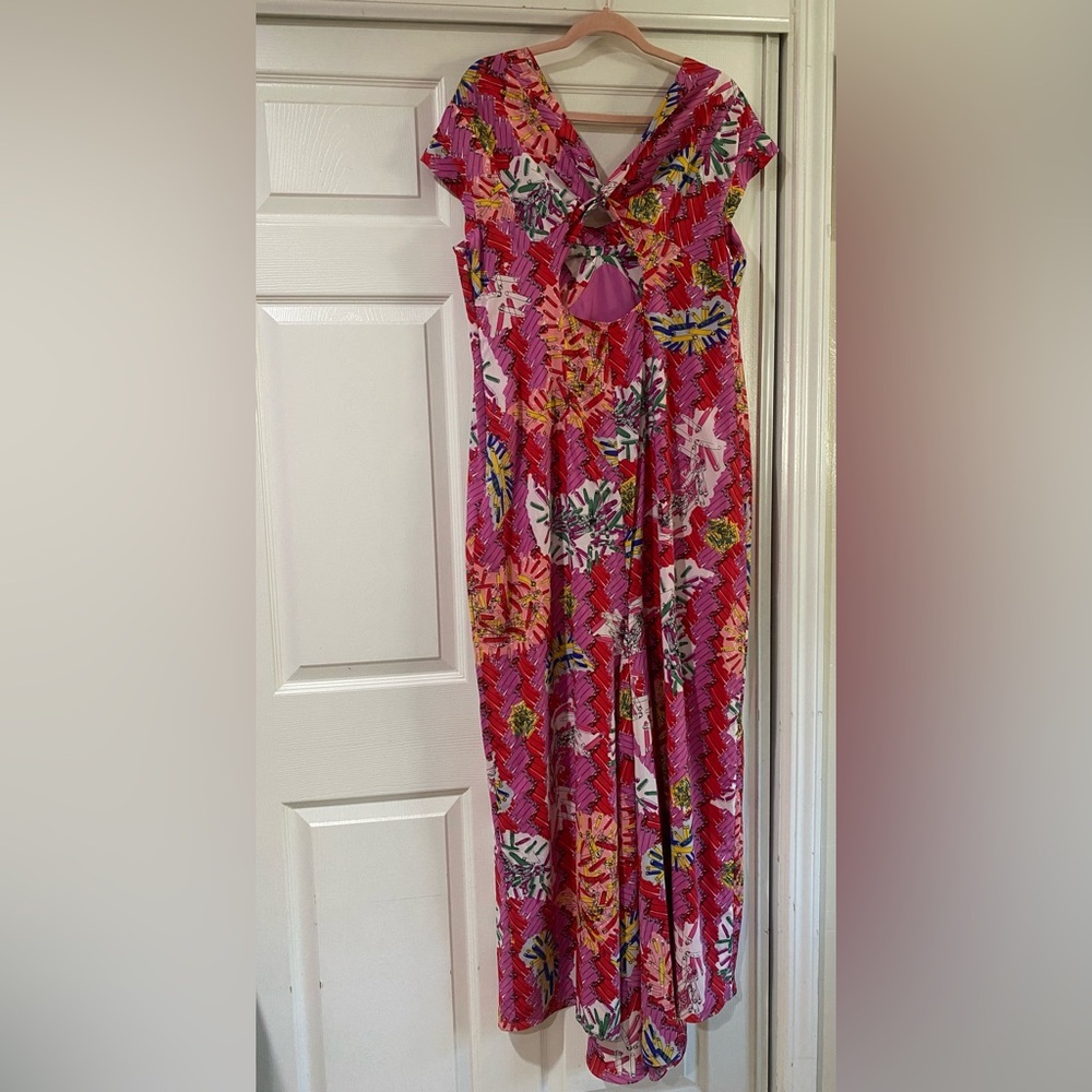 Zac Posen Target 20th Anniversary Collection Pink‎ Safety Pin Maxi Size 18 W - Picture 9 of 13